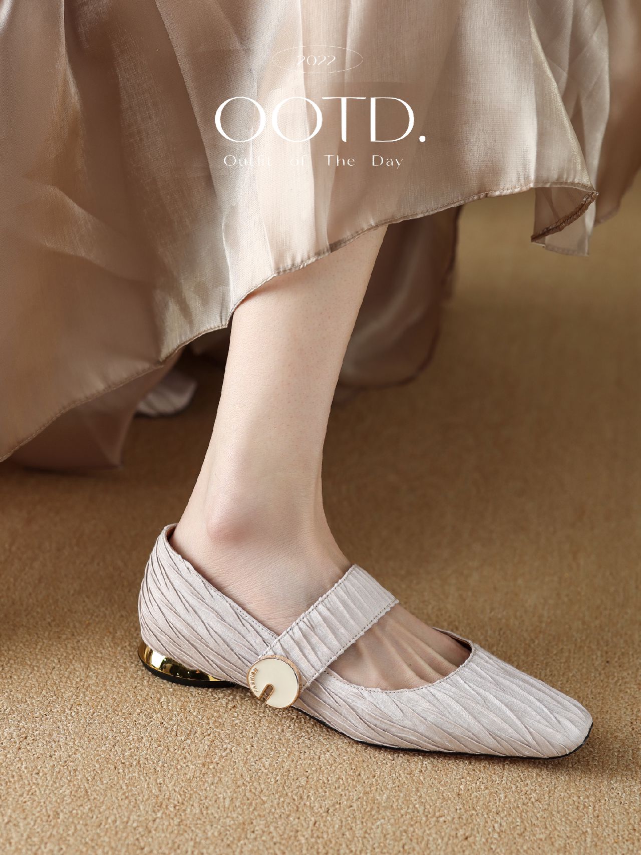 平底 圆头 低帮 松紧带 中口鞋  - VALI鞋履AI设计主图