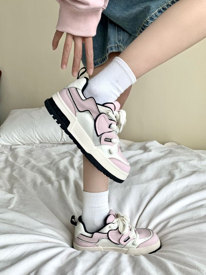 平底 低帮 系带 深口鞋 皮革 