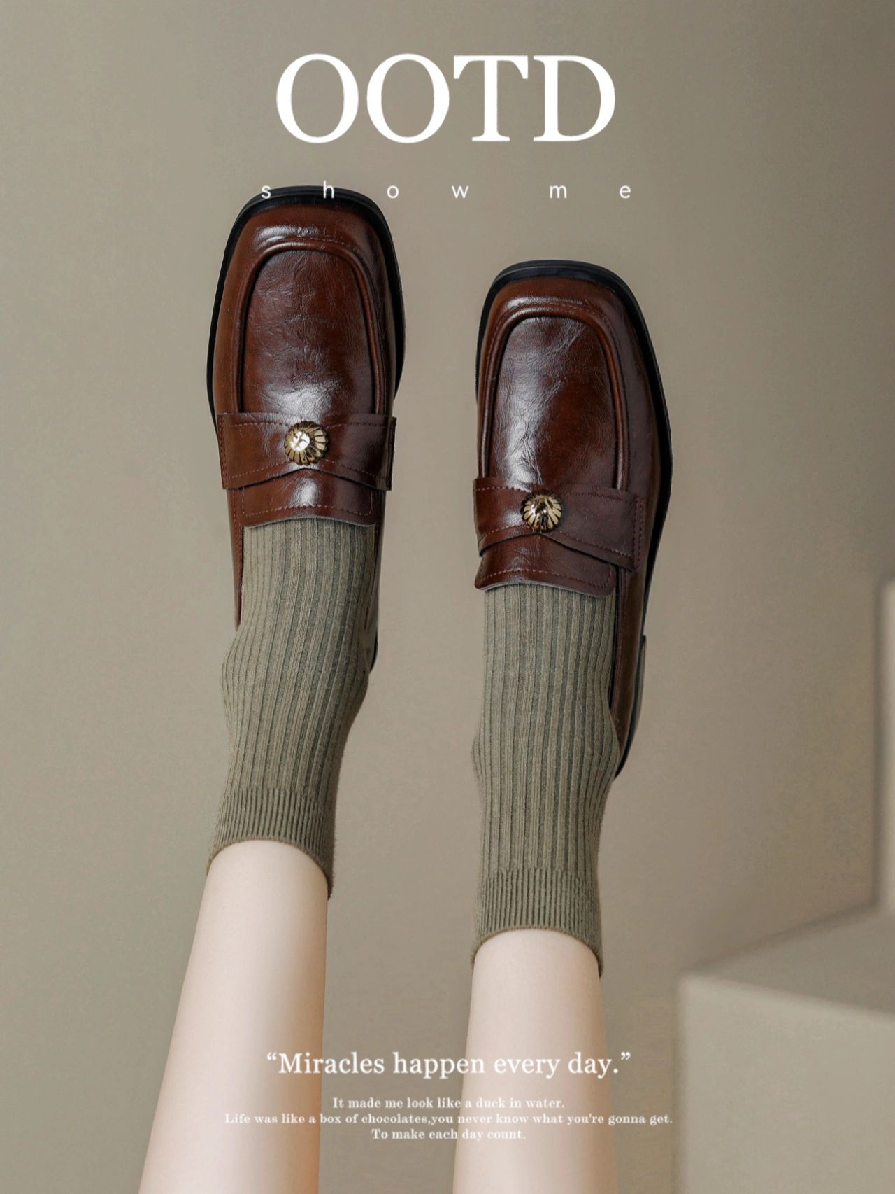 方头 一脚蹬 深口鞋 皮革  - VALI鞋履AI设计主图