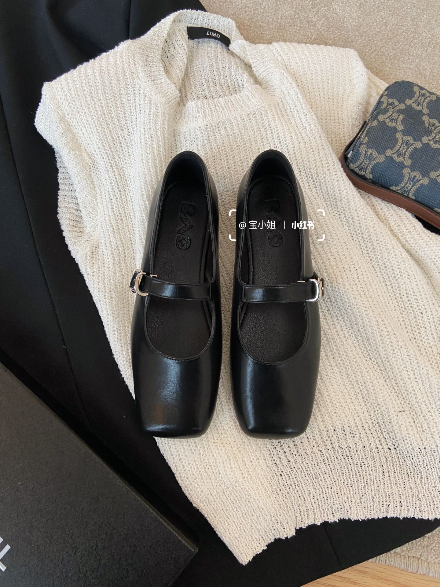 方头 低帮 袢扣 中口鞋 皮革  - VALI鞋履AI设计主图