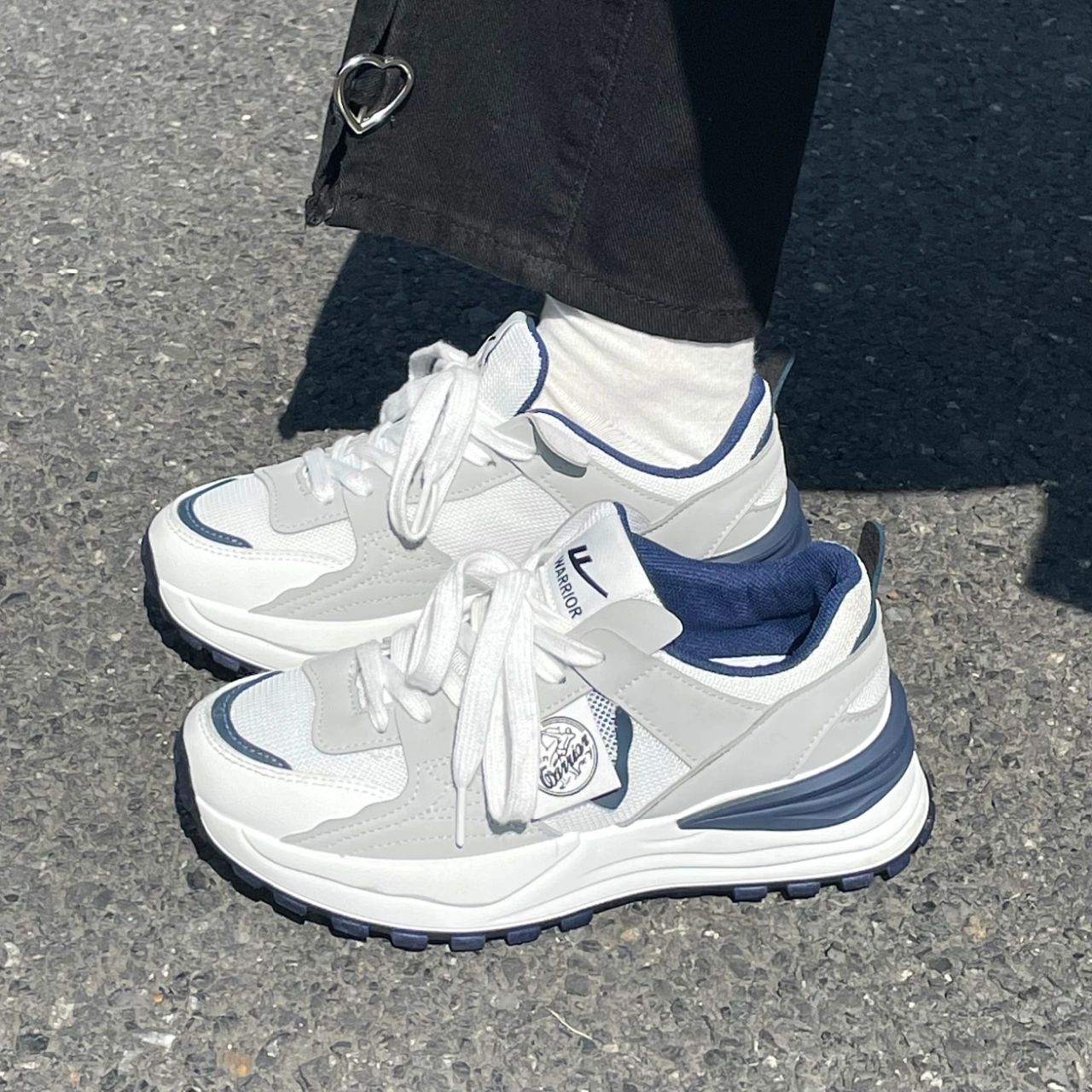 厚底 圆头 低帮 系带 深口鞋  - VALI鞋履AI设计主图