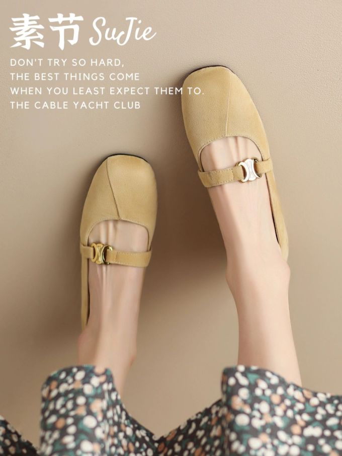 圆头 低帮 袢扣 中口鞋 