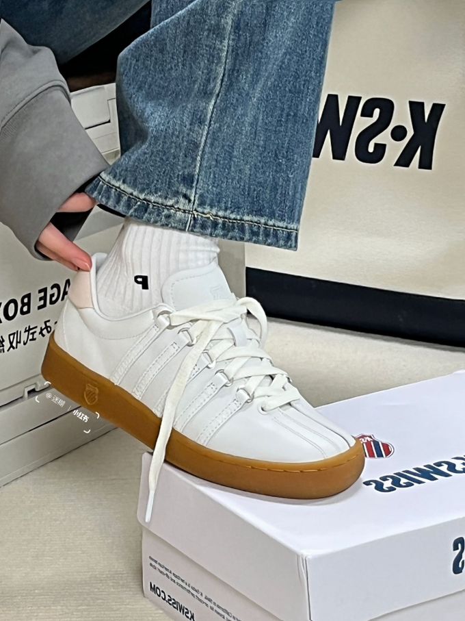 平底 圆头 低帮 系带 深口鞋 皮革 