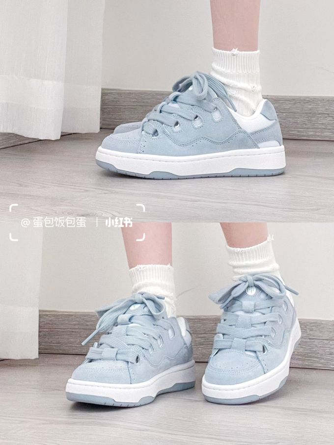 平底 圆头 低帮 系带 深口鞋 