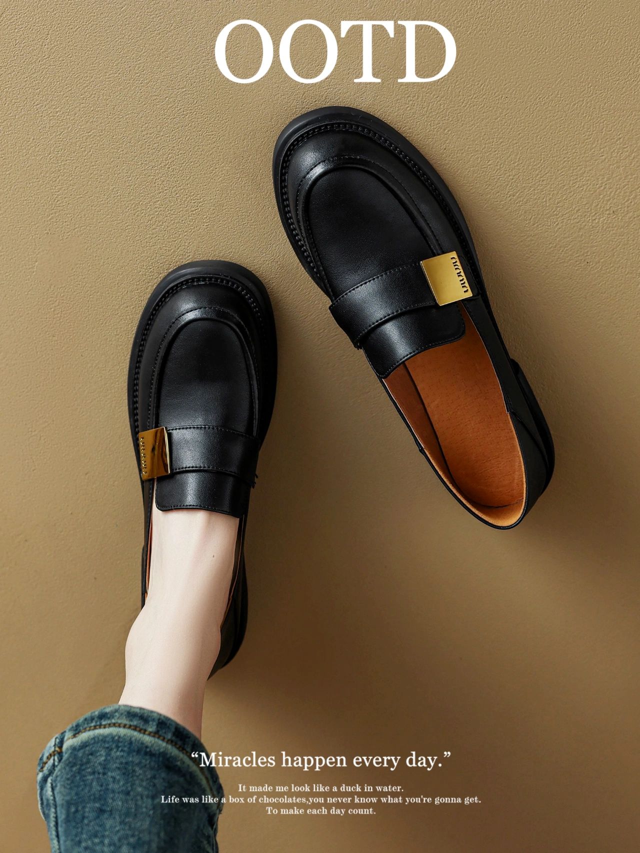 圆头 低帮 一脚蹬 深口鞋 皮革  - VALI鞋履AI设计主图