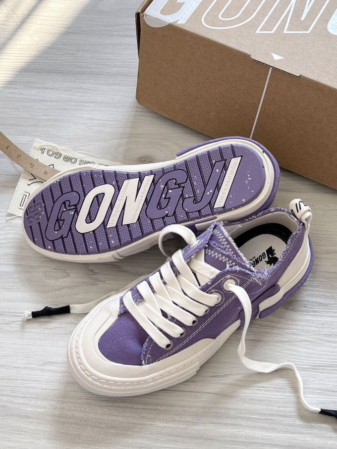 圆头 系带 深口鞋 