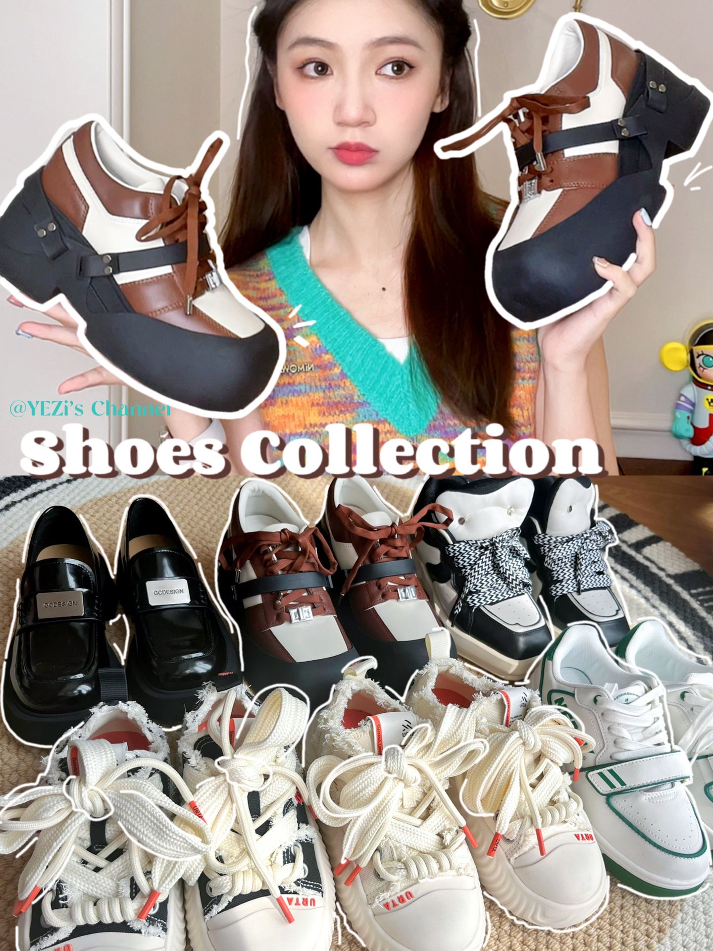 圆头 低帮 系带 魔术贴 深口鞋 皮革  - VALI鞋履AI设计主图