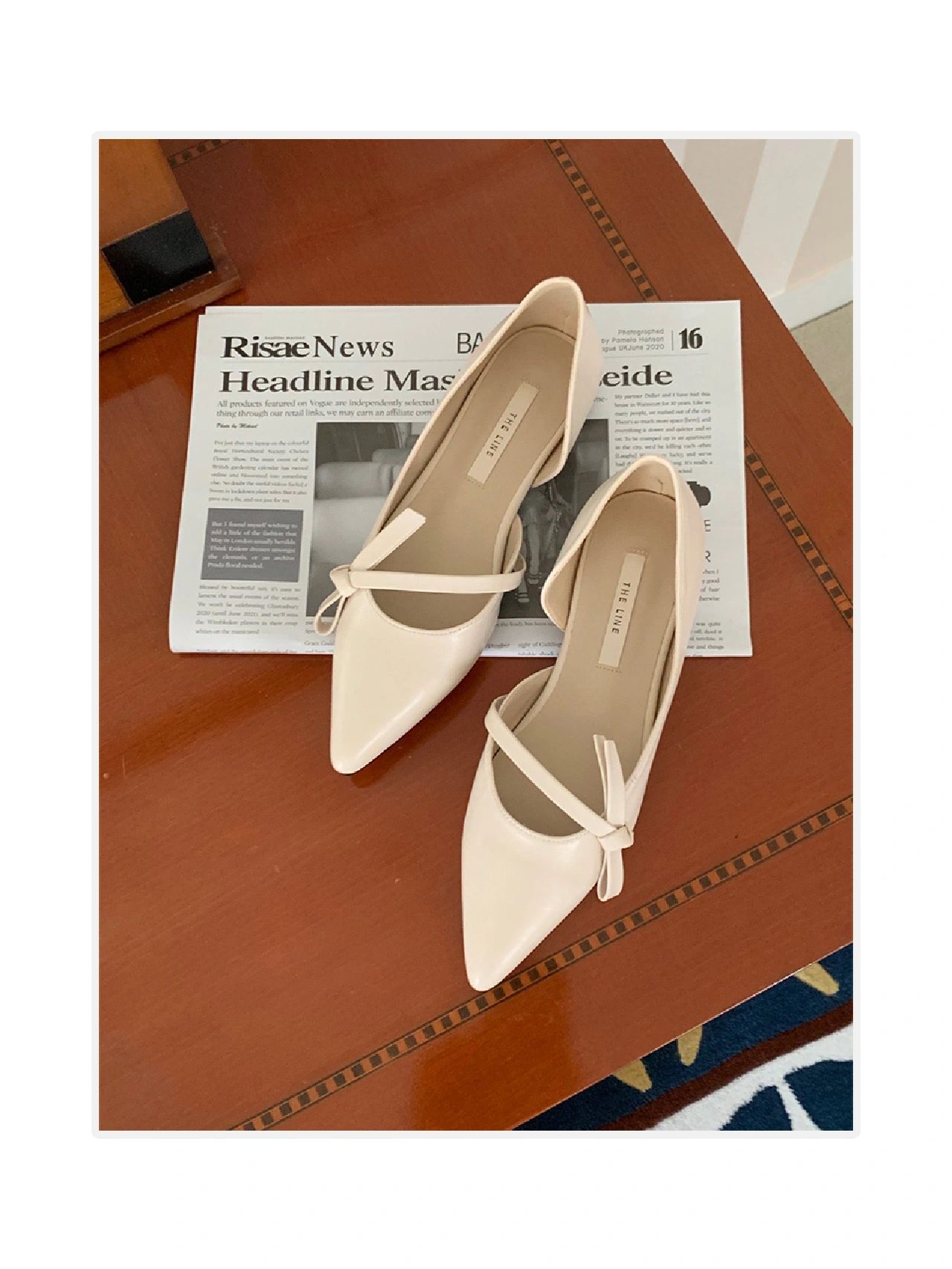 尖头 低帮 一脚蹬 浅口鞋 皮革  - VALI鞋履AI设计主图