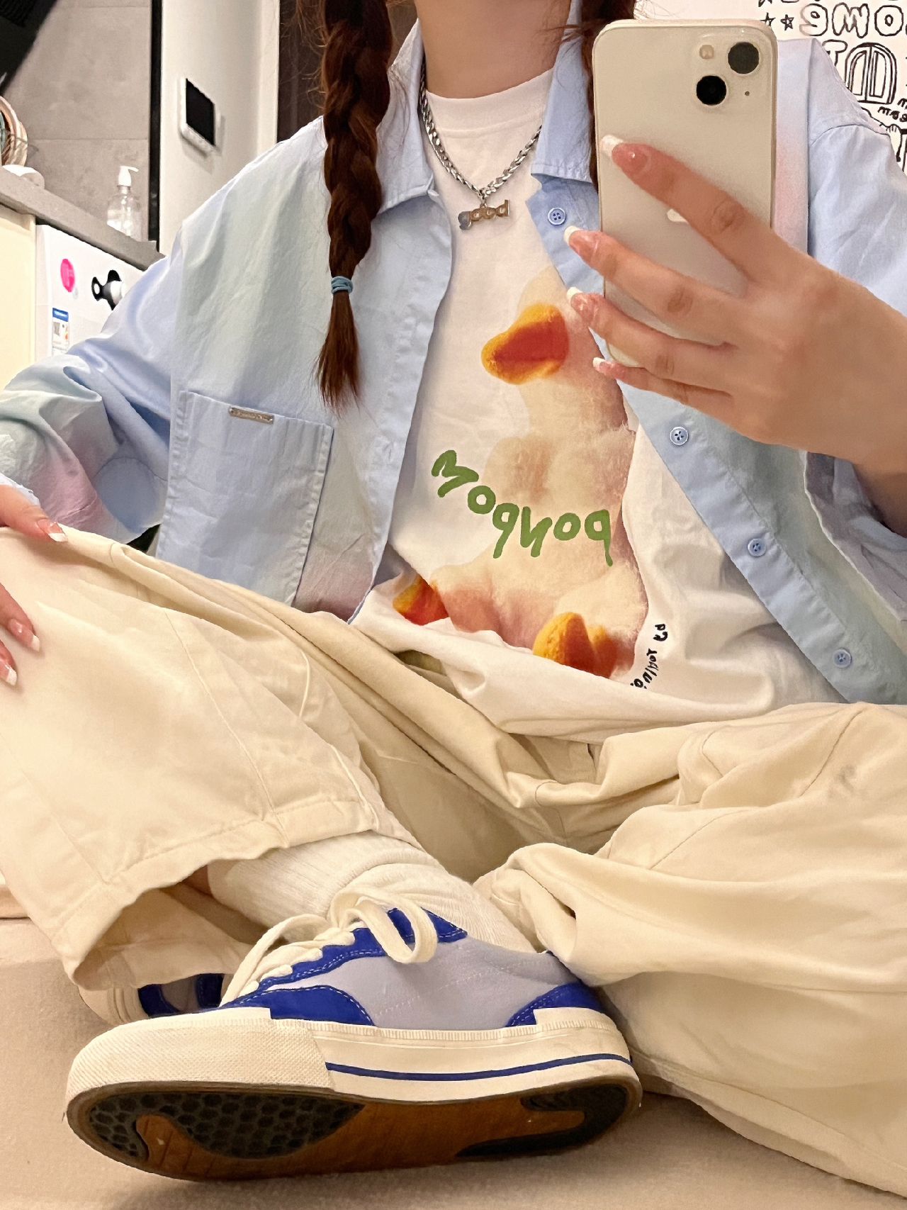 棉麻 卡通次元 文字图案 印花 羊毛色 面包皮色 冬麦色 沙灰色 基础扣饰  - VALI鞋履AI设计主图