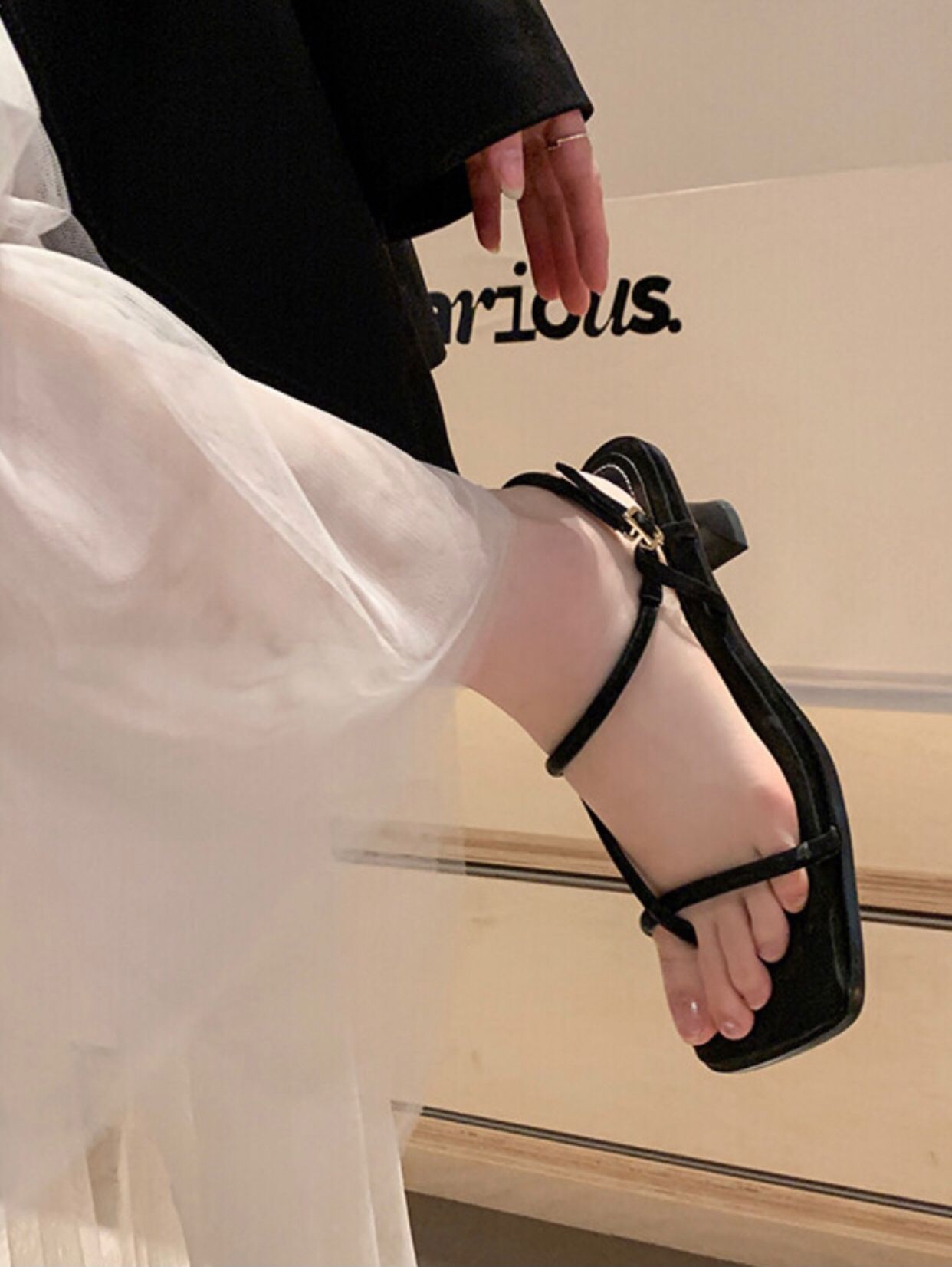 中跟 方头 皮革  - VALI鞋履AI设计主图