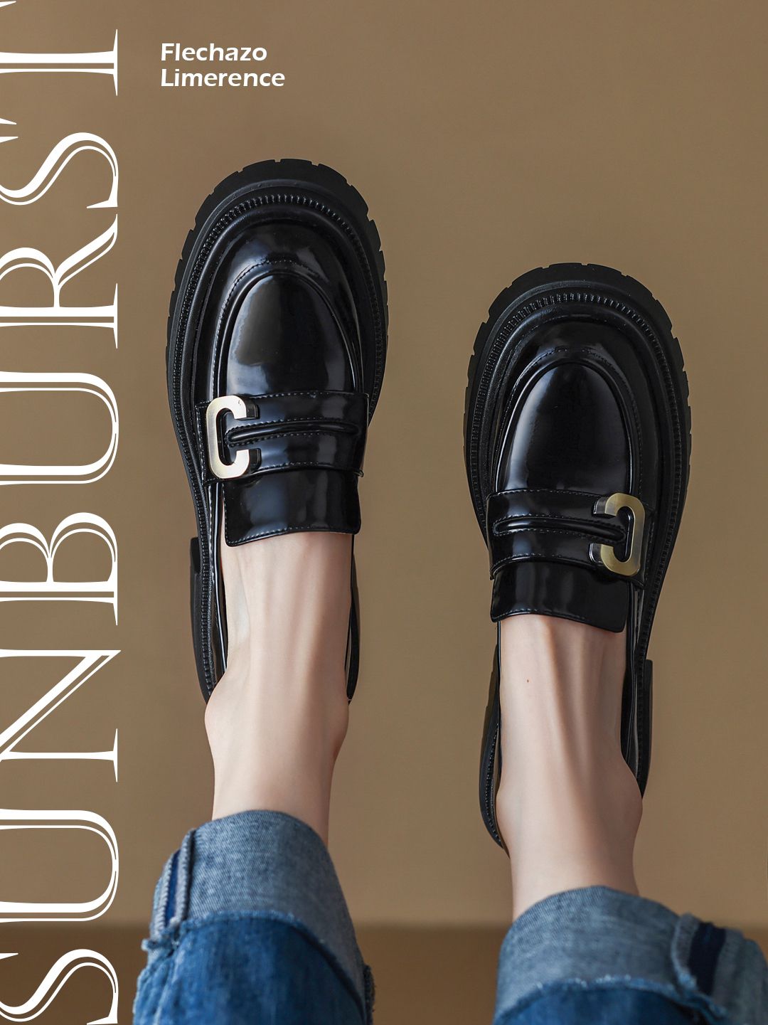 圆头 低帮 一脚蹬 深口鞋 皮革  - VALI鞋履AI设计主图