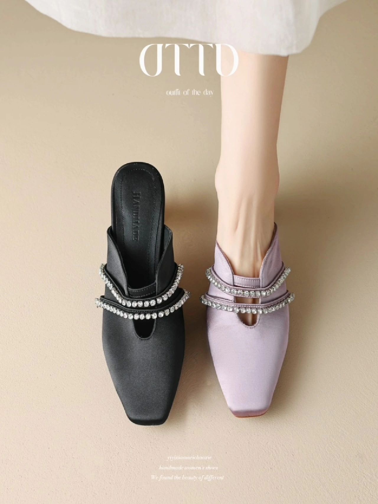 方头 一脚蹬 皮革  - VALI鞋履AI设计主图