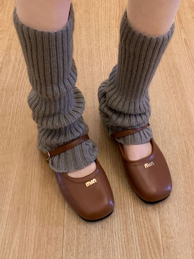 圆头 低帮 弹力绳 中口鞋 皮革 