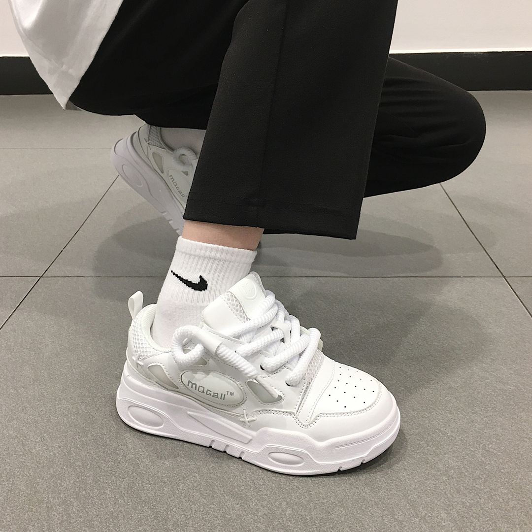 厚底 圆头 低帮 系带 深口鞋 皮革  - VALI鞋履AI设计主图