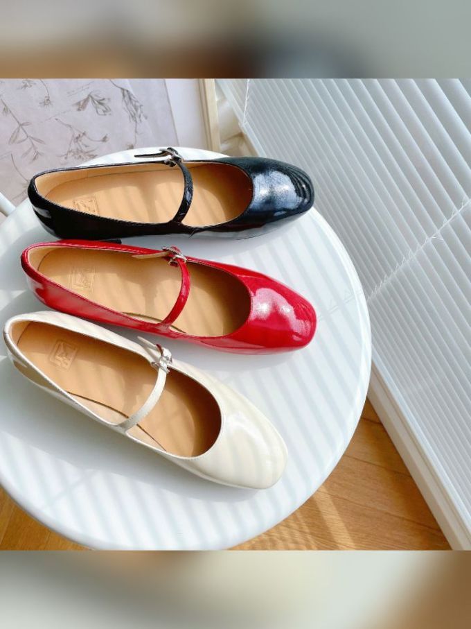 圆头 低帮 袢扣 浅口鞋 皮革 