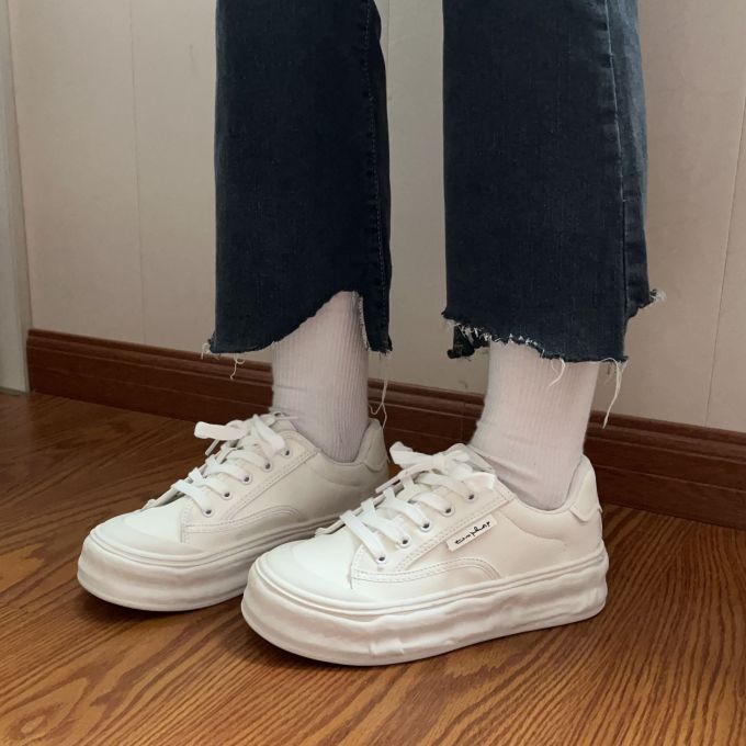 平底 圆头 低帮 系带 深口鞋 