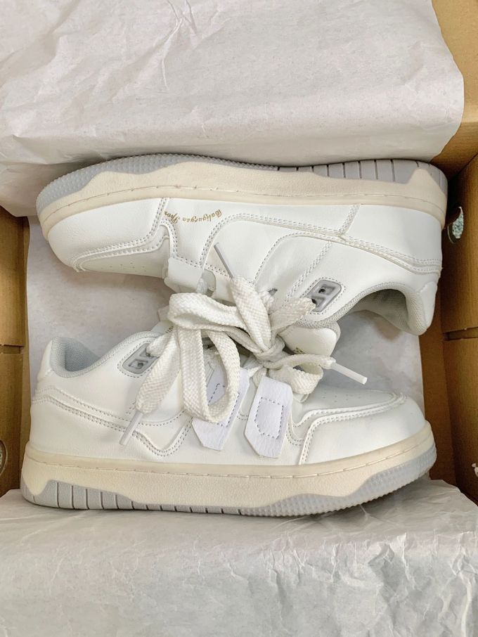 厚底 圆头 低帮 系带 深口鞋 