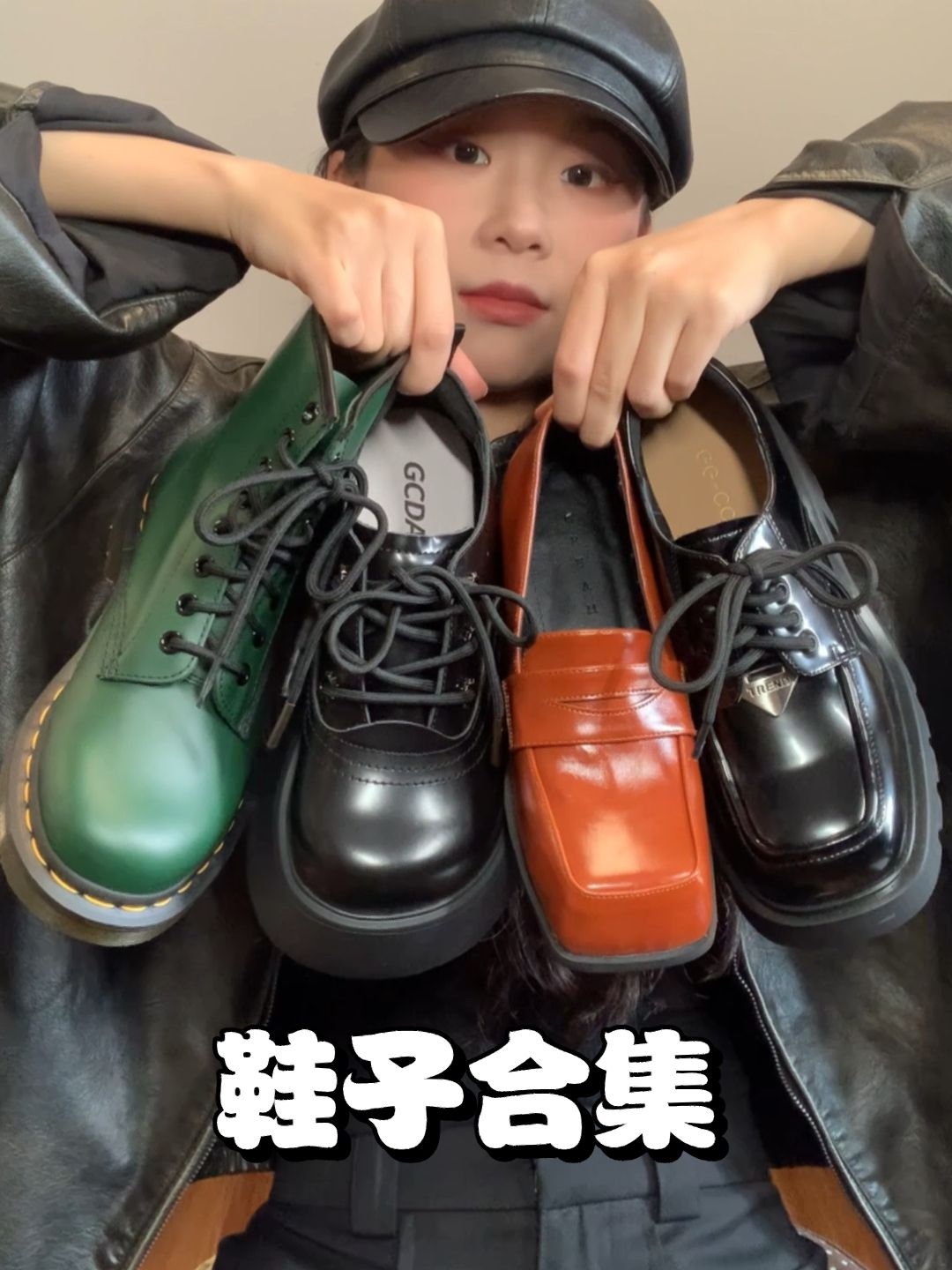 方头 系带 深口鞋 皮革  - VALI鞋履AI设计主图