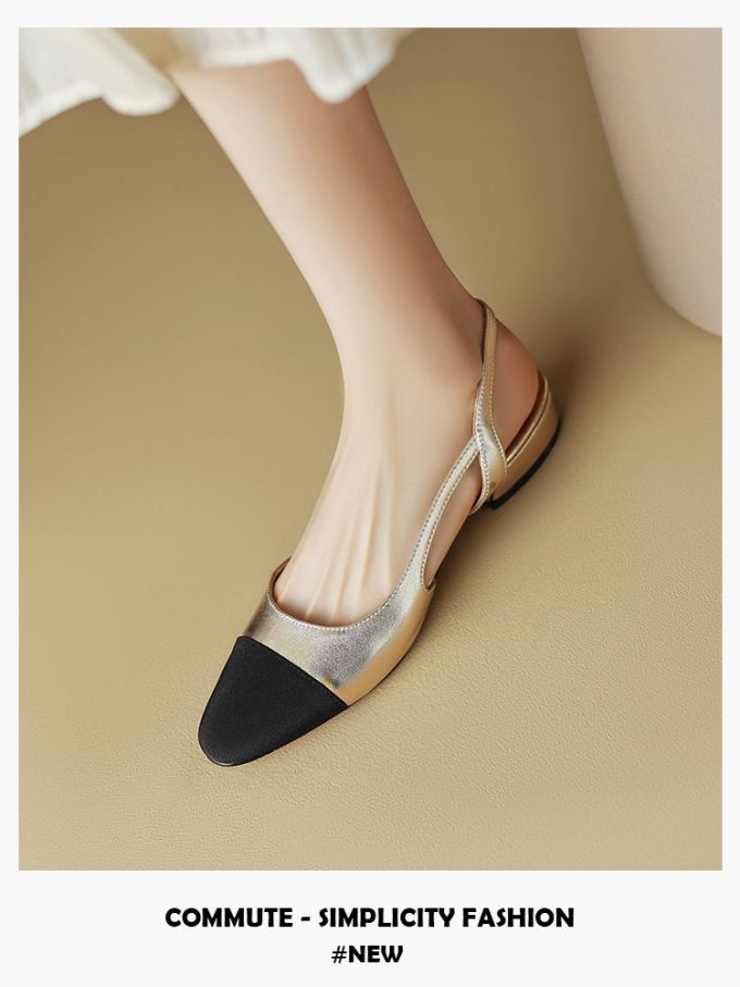 平底 尖头 低帮 一脚蹬 浅口鞋 