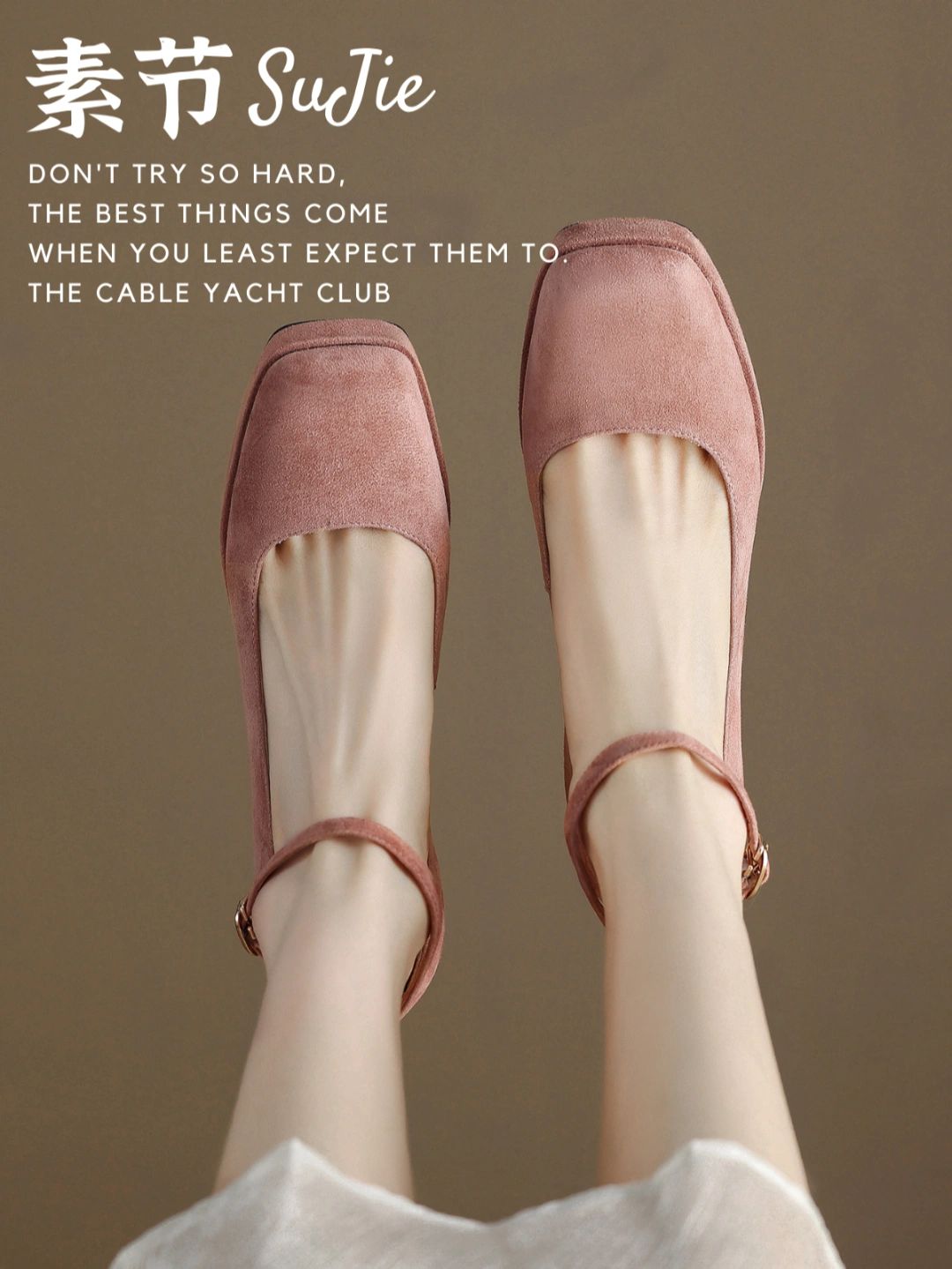 方头 袢扣 浅口鞋 皮革  - VALI鞋履AI设计主图