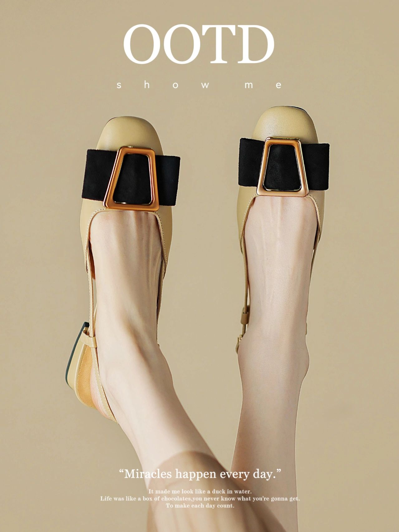 坡跟 中跟 圆头 低帮 一脚蹬 浅口鞋 皮革  - VALI鞋履AI设计主图