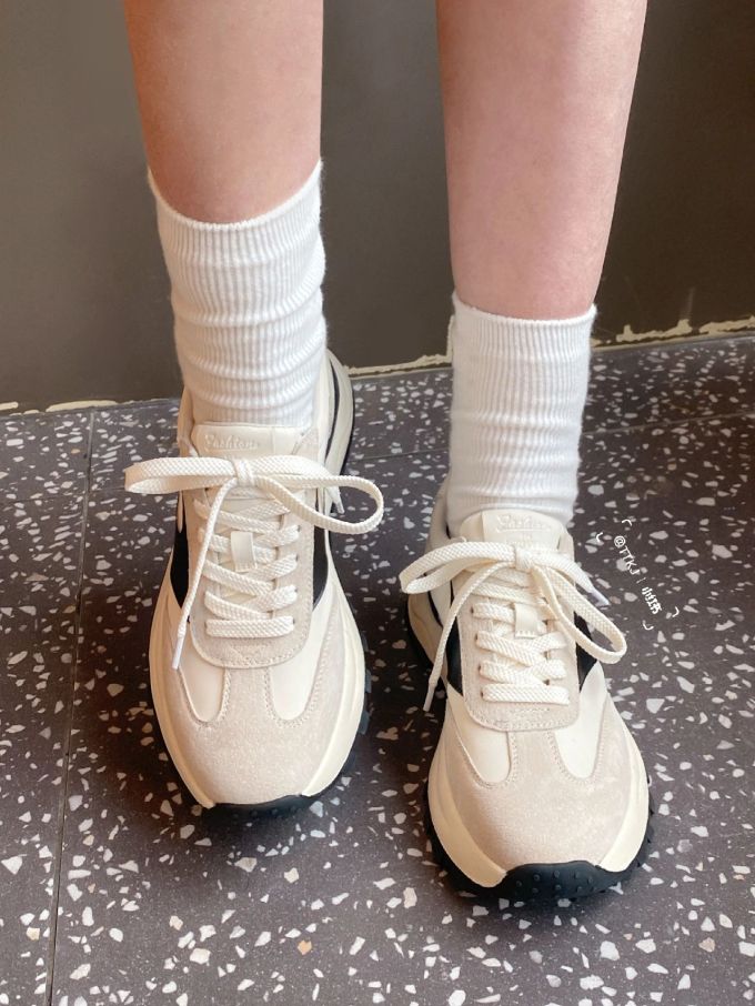 圆头 低帮 系带 深口鞋 