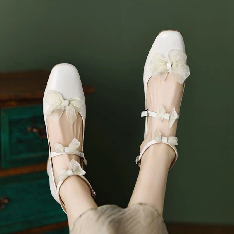 圆头 袢扣 浅口鞋 皮革  - VALI鞋履AI设计主图