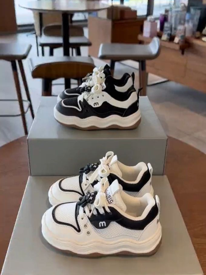 厚底 圆头 低帮 系带 深口鞋 