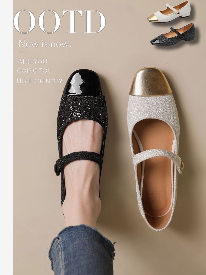 圆头 低帮 袢扣 浅口鞋 