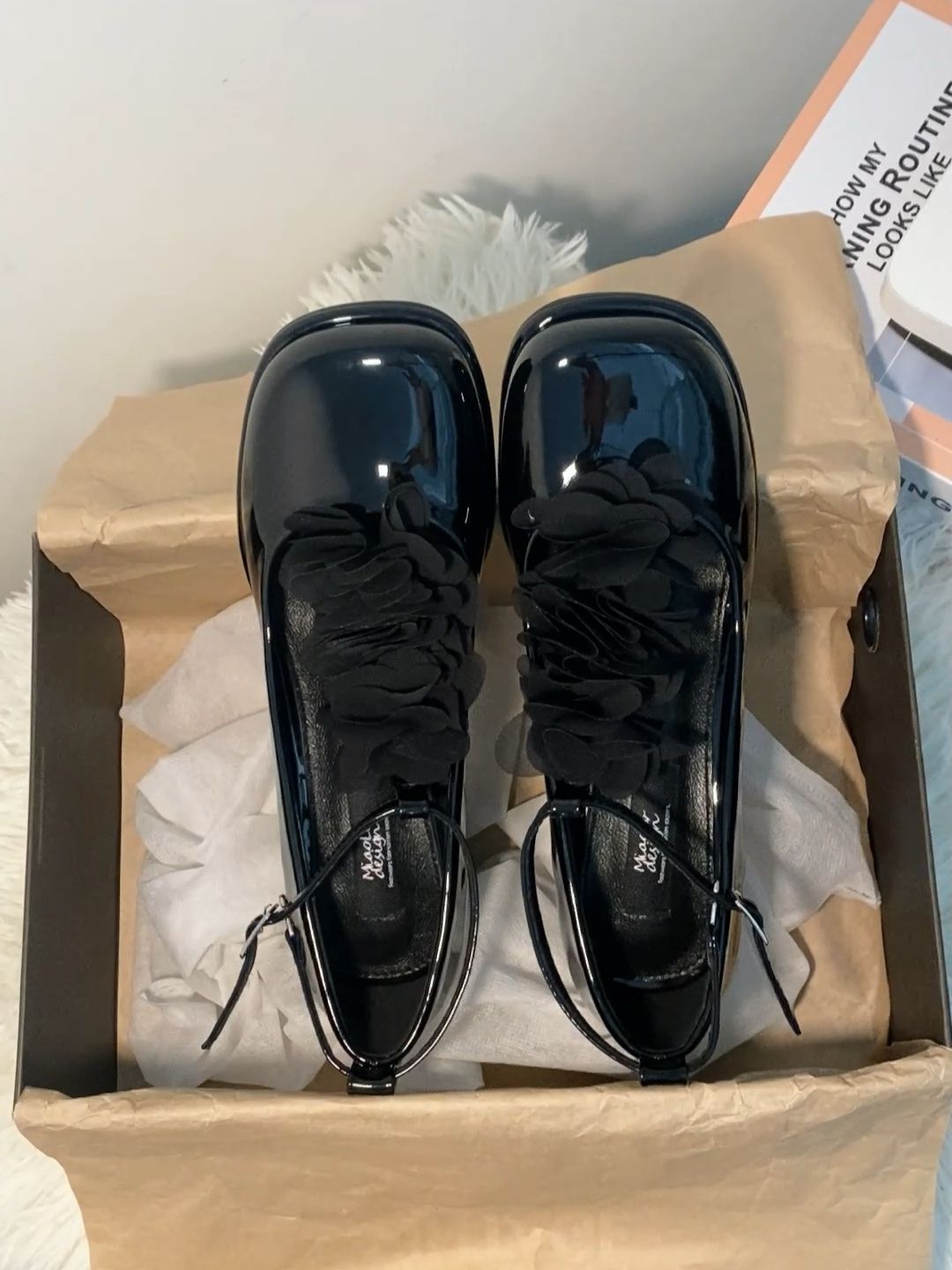 圆头 系带 深口鞋 皮革  - VALI鞋履AI设计主图