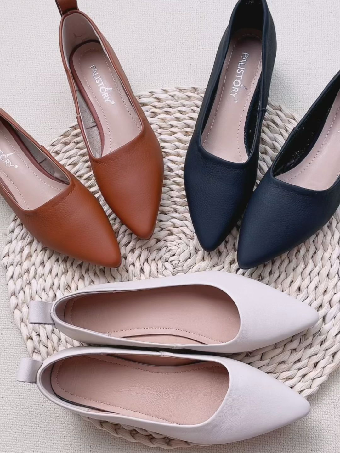 尖头 低帮 一脚蹬 浅口鞋 皮革  - VALI鞋履AI设计主图