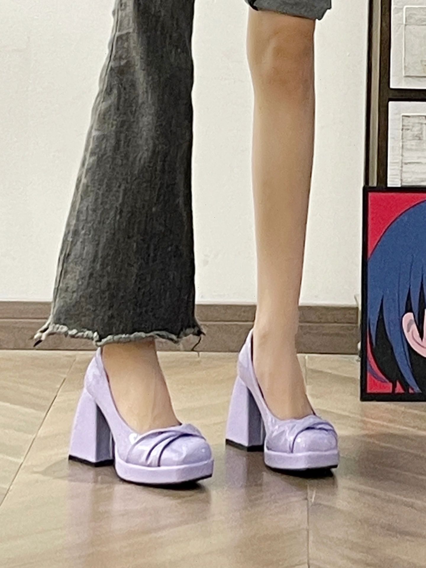 高跟 圆头 一脚蹬  - VALI鞋履AI设计主图