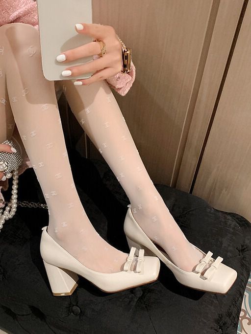 异形跟 高跟 圆头 低帮 一脚蹬 浅口鞋 皮革 