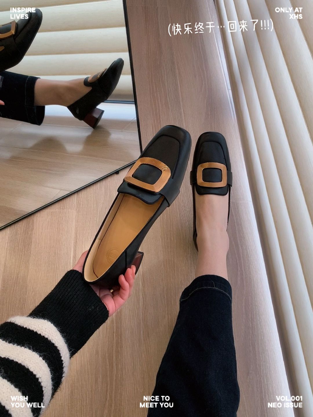 方头 低帮 一脚蹬 浅口鞋 皮革  - VALI鞋履AI设计主图