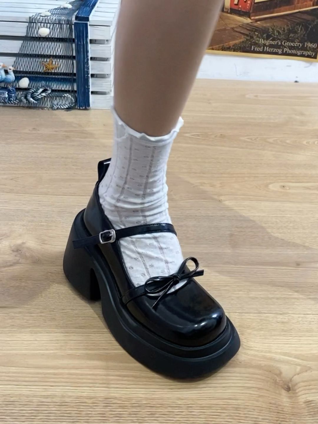 粗跟 中跟 圆头 低帮 中口鞋 皮革  - VALI鞋履AI设计主图