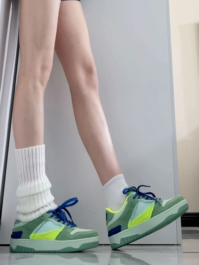 平底 圆头 低帮 系带 深口鞋 皮革 