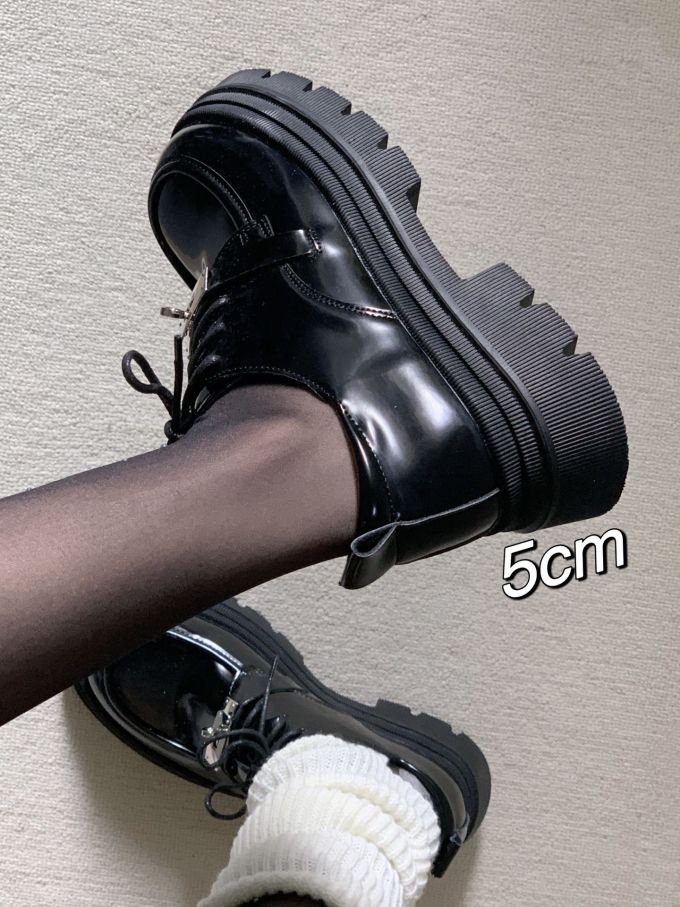 粗跟 低跟 圆头 低帮 系带 深口鞋 皮革 