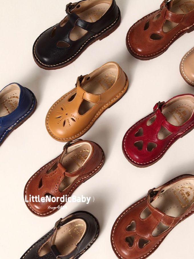 圆头 袢扣 深口鞋 皮革 