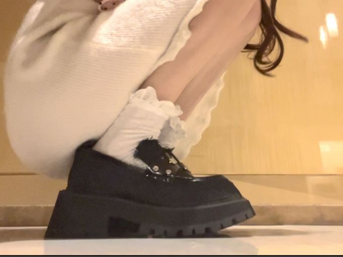 厚底 圆头 低帮 一脚蹬 深口鞋 