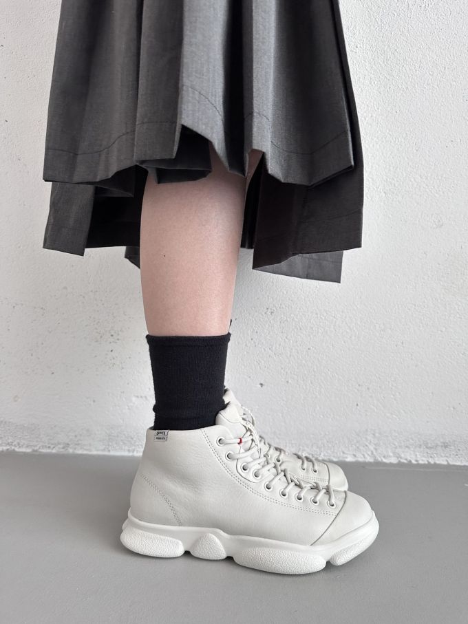 厚底 圆头 高帮 系带 深口鞋 