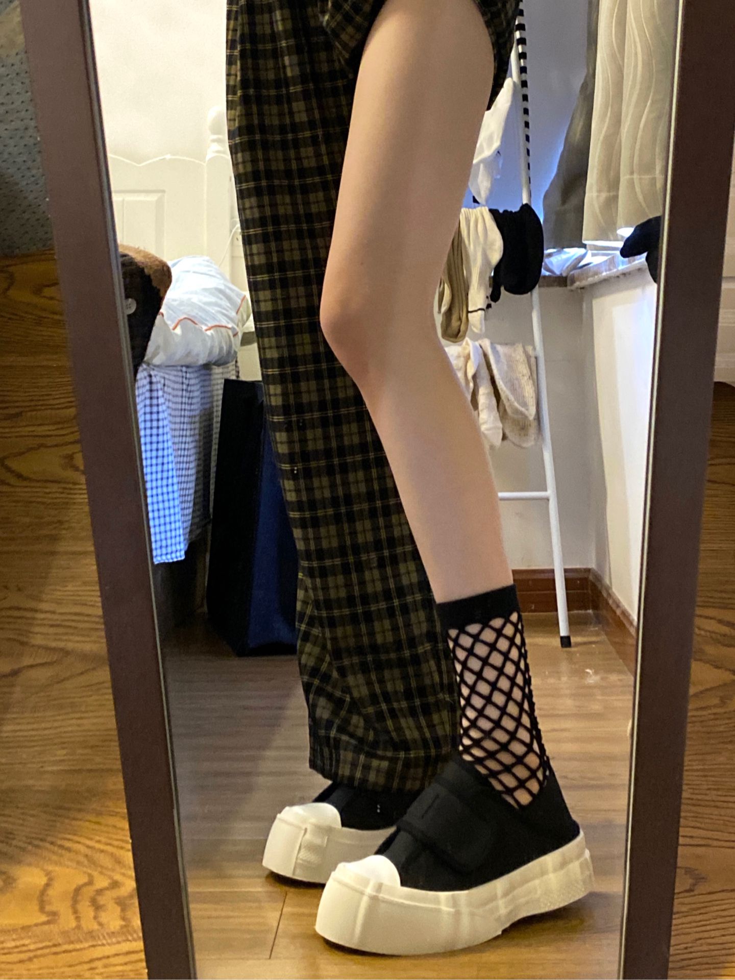 坡跟 中跟 方头 低帮 松紧带 浅口鞋 网面  - VALI鞋履AI设计主图