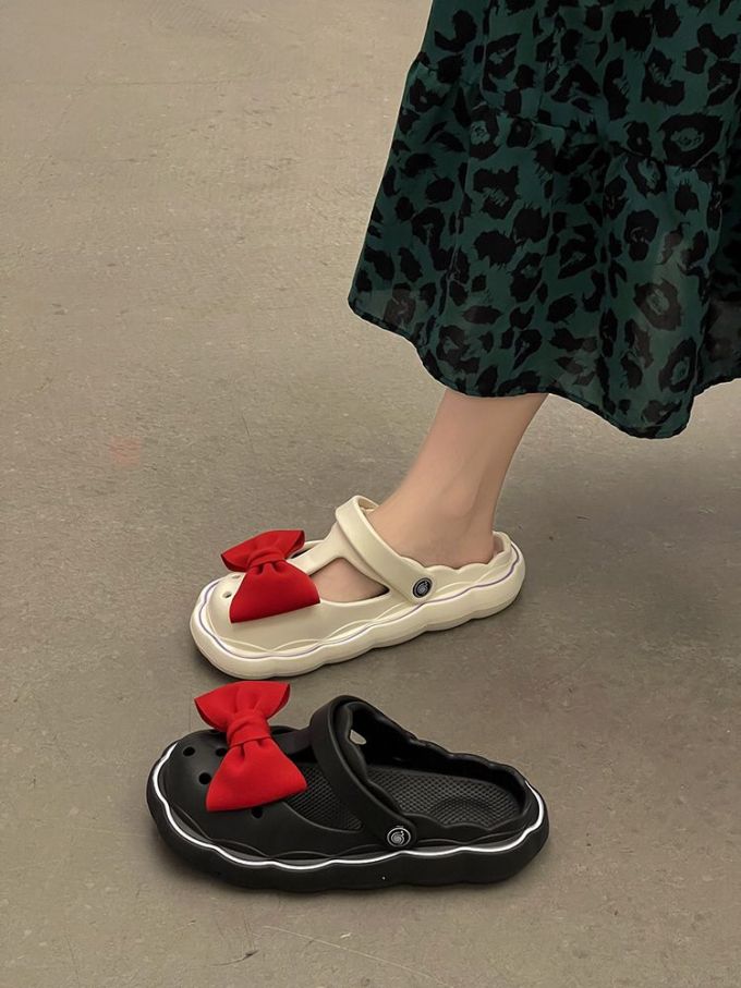 平底 圆头 皮革 魔术贴 