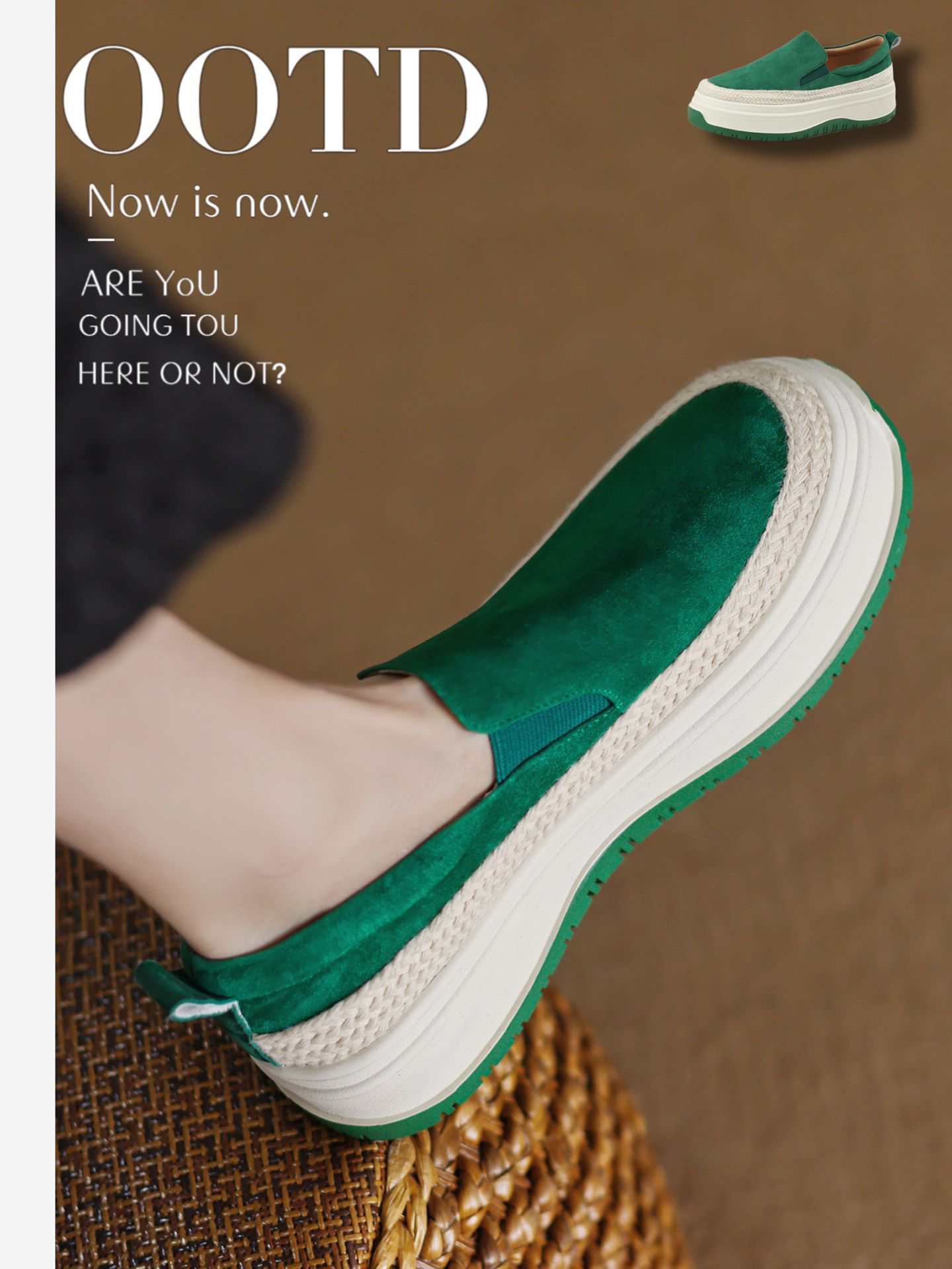 平底 圆头 低帮 一脚蹬 深口鞋 皮革  - VALI鞋履AI设计主图