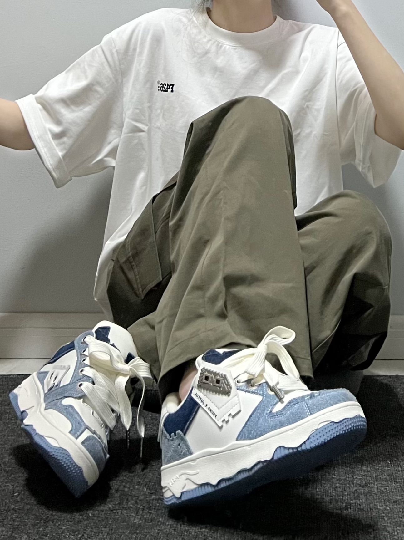 棉麻 军绿色 酱黑色 日系休闲 休闲  - VALI鞋履AI设计主图