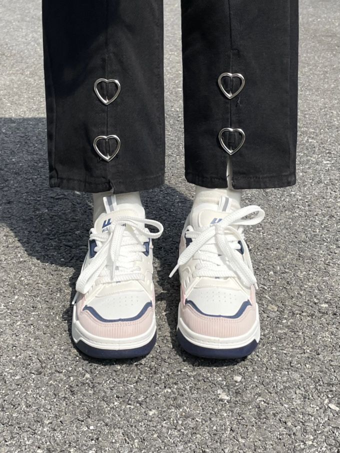 圆头 系带 深口鞋 皮革 