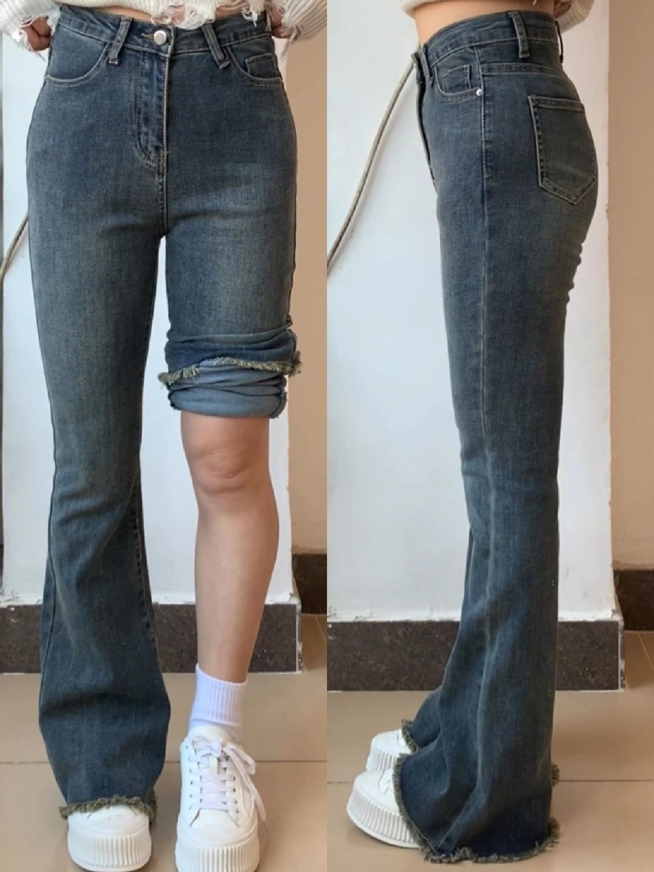 牛仔面料 洗水 轿车黑 基础扣饰  - VALI鞋履AI设计主图