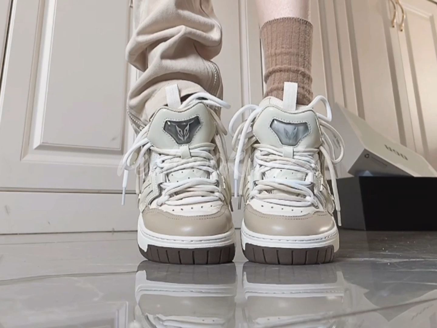 圆头 系带 低筒 皮革  - VALI鞋履AI设计主图