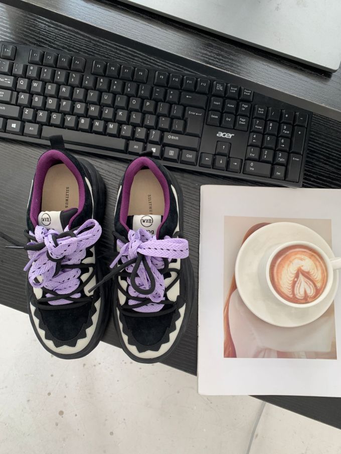 圆头 系带 深口鞋 