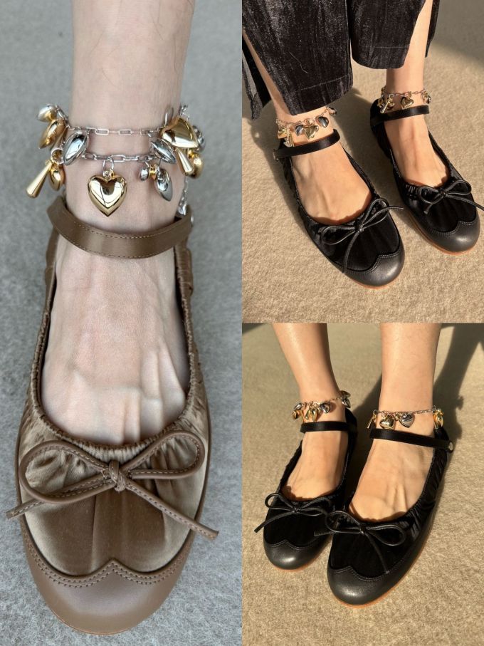 圆头 低帮 袢扣 中口鞋 皮革 