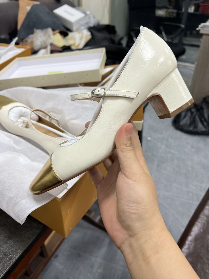 粗跟 中跟 低帮 一脚蹬 浅口鞋 皮革 